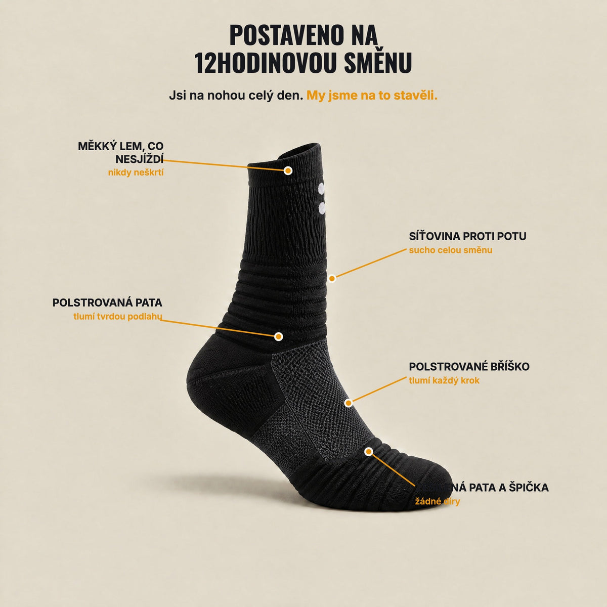 Postaveno na 12hodinovou směnu